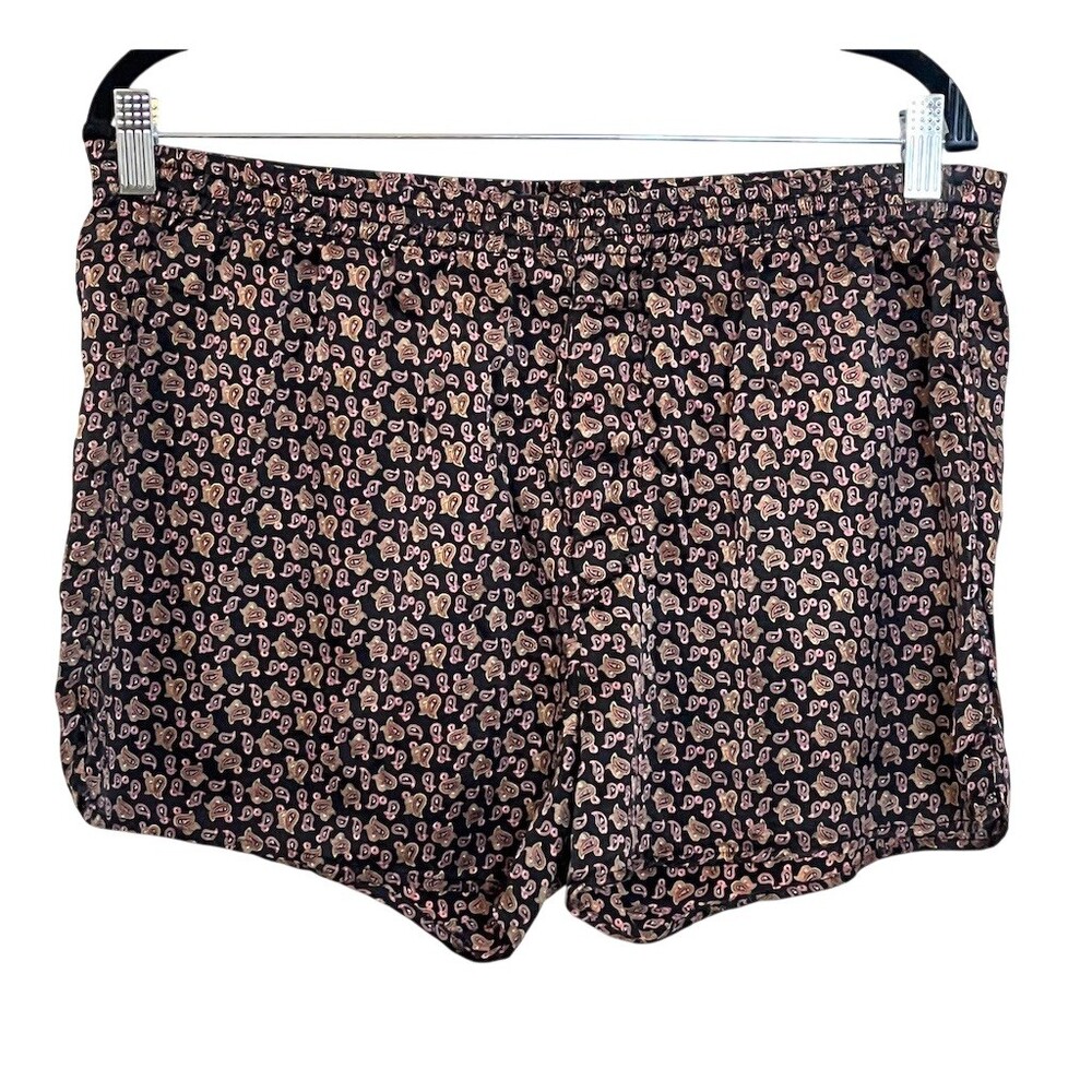 Vtg Men's Reckless 100% Silk Boxer Shorts M Loungewear Summer Festive Beachy